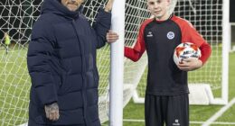 Ryan Stevenson and his eldest son Carter, who is currently on the books at Ayr United