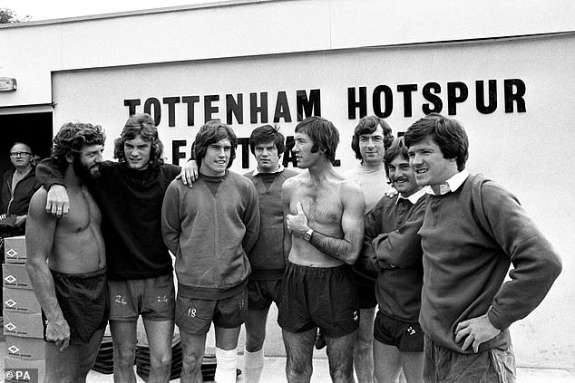 Boss Keith Burkinshaw (fourth from right) with his players after replacing Terry Neill in the summer of 1976. Little did they know, they were about to embark on the worst season in the club's modern history