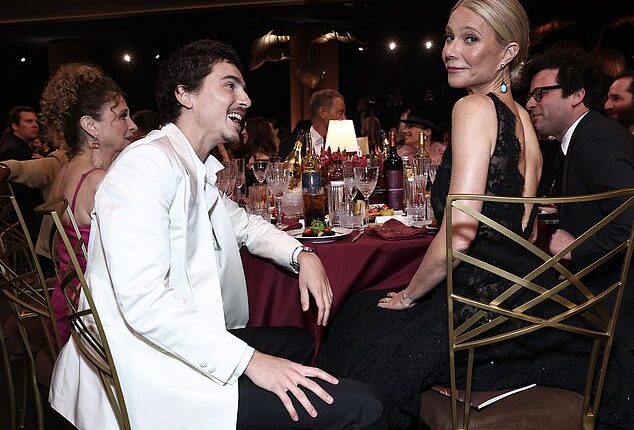Timothee Chalamet was seen gawking at Marty Supreme co-star Gwyneth Paltrow as stars partied and mingled with their peers at the 2026 Actor Awards