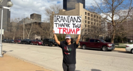 Iranian-Americans Rally at Sen. Schmitt's St. Louis Office