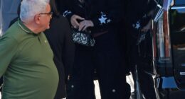 Cher arrived to the Hollywood Roosevelt Hotel on Sunday to attend the nuptials of her son Chaz Bono while wearing some serious wedding bling herself