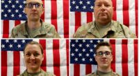 A combination image of undated photos shows U.S. Army Reserve Captain Cody A. Khork, 35, of Winter Haven, Florida, U.S. Army Reserve Sgt. 1st Class Noah Tietjens, 42, of Bellevue, Nebraska, U.S. Army Reserve Sgt. 1st Class Nicole Amor, 39, of White Bear Lake, Minnesota, and U.S. Army Reserve Sgt. Declan Coady, 20, of West Des Moines, Iowa, who were killed March 1, 2026, at the Port of Shuaiba, Kuwait during a drone attack. THIS IMAGE HAS BEEN SUPPLIED BY A THIRD PARTY. THIS IMAGE WAS PROCESSED BY REUTERS TO ENHANCE QUALITY, AN UNPROCESSED VERSION HAS BEEN PROVIDED SEPARATELY. REFILE - CORRECTING LOCATION FROM "DES MOINES" TO "WEST DES MOINES".