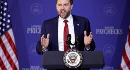 Vice President JD Vance joked on Friday that he won't disclose his private conversations with the President about Iran publicly because he wants to avoid going to prison