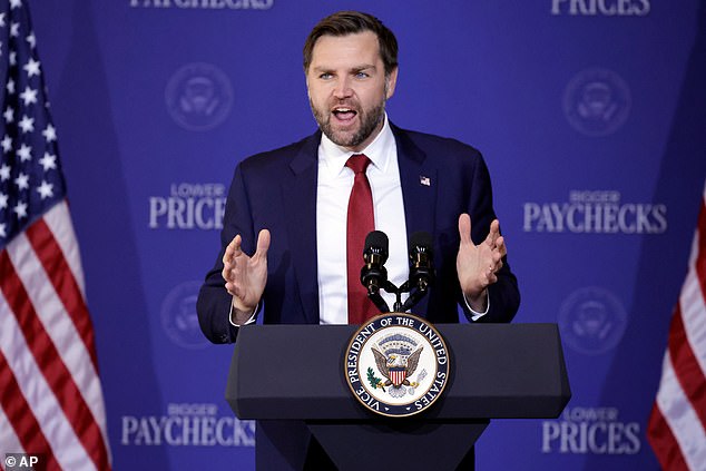 Vice President JD Vance joked on Friday that he won't disclose his private conversations with the President about Iran publicly because he wants to avoid going to prison