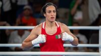 JK Rowling stated she is still waiting for gender row boxer Imane Khelif, pictured, to sue her