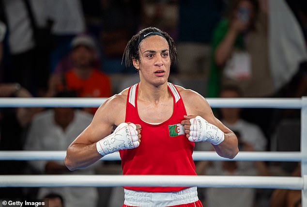 JK Rowling stated she is still waiting for gender row boxer Imane Khelif, pictured, to sue her