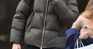 Jack Whitehall looked worn out as he checked out of his hotel in Manchester on Sunday morning, after performing his hosting duties at the 2026 BRIT awards the night before