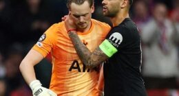 Antonin Kinsky (left) was substituted 'to preserve the team', according to Spurs' Igor Tudor