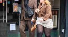 Jonathan Ross was joined by his daughter Honey as they arrived at Global Studios in London to record a podcast on Friday