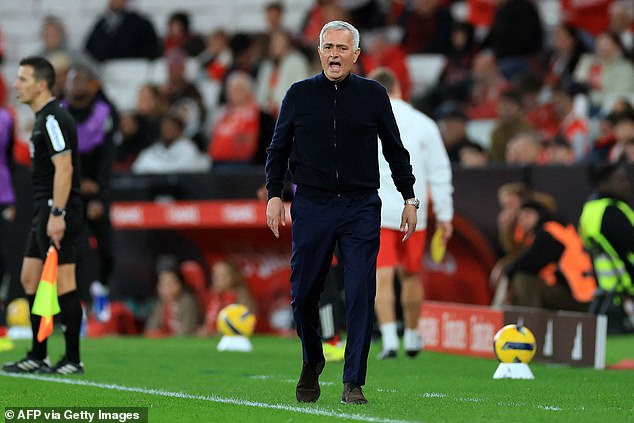 Jose Mourinho (pictured) has accused Lucho Gonzalez of calling him a traitor '50 times' amid his red card against Porto