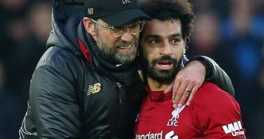 Jurgen Klopp (left) has given his verdict on Mohamed Salah's (right) impending Liverpool exit