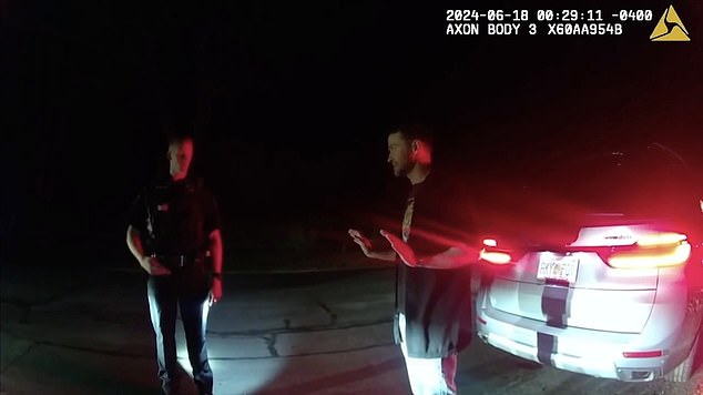 Justin Timberlake, 45, was seen stumbling through sobriety tests in newly released footage of his June 2024 DWI arrest in the state of New York