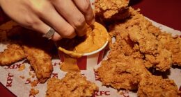 KFC Australia are launching a world-first Liquid Gold Sauce dipping sauce on March 23