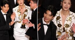 'KPop Demon Hunters' winners cut off during Oscars 2026 acceptance speeches