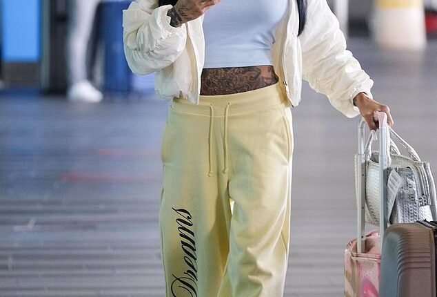 Katie Price and her new husband Lee Andrews remain separated as she travelled to Rome on Wednesday, whilst he remains in Dubai