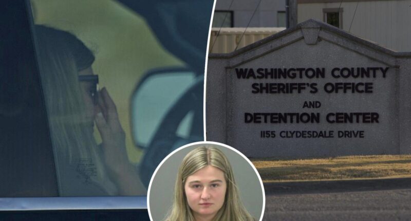 Kendra Duggar seen leaving jail after being charged with alleged child endangerment