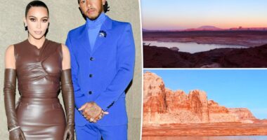 Kim Kardashian and Lewis Hamilton share epic photos from romantic Lake Powell trip