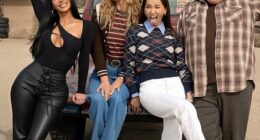 Eva Longoria has promised that her new movie The Fifth Wheel is 'unapologetically R-rated.' Seen with Nikki Glaser, Brenda Song and Fortune Feimster