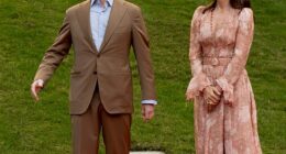 Queen Mary and King Frederik hosted an Evening in the Garden reception at Melbourne's Royal Botanic Gardens on March 18