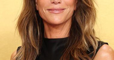 Actress Kristen Wiig looked stunning on the red carpet as she arrived to the Actor Awards in Los Angeles on Sunday night - but some viewers couldn't help but notice that she looked very fresh-faced