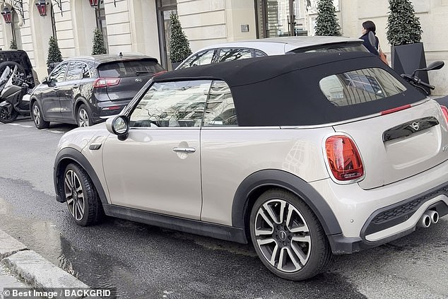 Kylian Mbappe was spotted driving a modest £30k Mini during a trip back to Paris