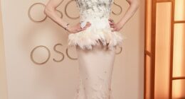 Leading the white-gown charge was Nicole Kidman (pictured) who wore in a strapless white peplum-waisted gown by Chanel