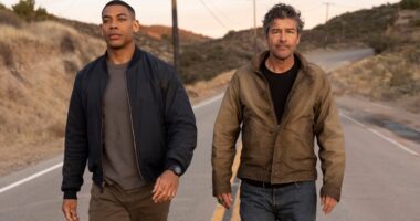 Aaron Pierre and Kyle Chandler in Lanterns