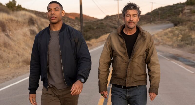 Aaron Pierre and Kyle Chandler in Lanterns