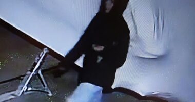 Police have issued a new CCTV image showing a person, believed to be Vitoria Figueiredo Barreto, apparently jumping over a fence into the boatyard just after midnight on March 4
