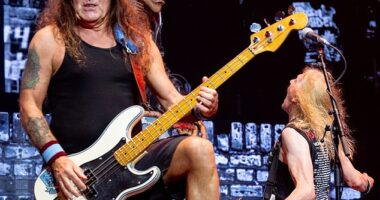 Iron Maiden (pictured) are heading to Australia later this year. And the English heavy metal rock band is telling their fans to leave their mobile phones at home
