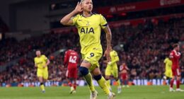 Richarlison silenced the Liverpool supporters with a late equaliser for Tottenham on Sunday