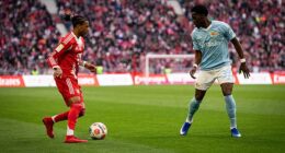 Michael Olise (left) is a wonderful talent but is contracted with Bayern Munich until 2029