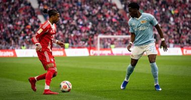 Michael Olise (left) is a wonderful talent but is contracted with Bayern Munich until 2029