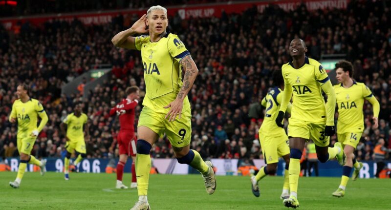 Liverpool vs Tottenham LIVE: Reds booed off as Richarlison grabs crucial point in bid for Premier League survival