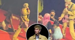 MGK fan falls through hole in stage during London concert
