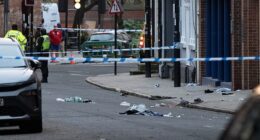 Seven people suffered serious injuries when a Suzuki Swift mounted a pavement and mowed down pedestrians at 9.30pm in Friar Gate on Saturday 28 March