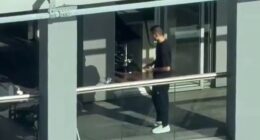 Rodri has been filmed flying his drone from the balcony of his penthouse suite in Manchester city centre, prompting concerns from residents over their privacy, according to The Sun