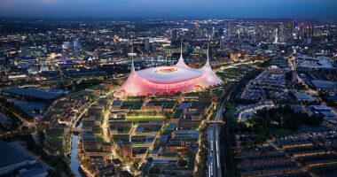 Man United chiefs are confident that their ambitious new £2billion stadium will be ready in time to host the 2035 Women's World Cup final