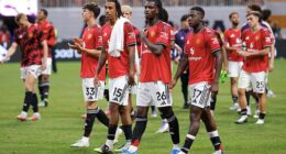 Manchester United defender Ayden Heaven (centre) has been invited to train with the England senior team
