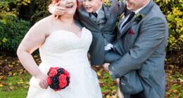 Jay Cartmell is pictured with parents Leigha and James, who described their son as their 'perfect little boy' who was 'loving, kind and full of mischief'