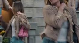 Margot Robbie, 35, has channelled her inner Y2K-era Kylie Minogue, 57, in a new advertisement for Chanel handbags that went live on Monday