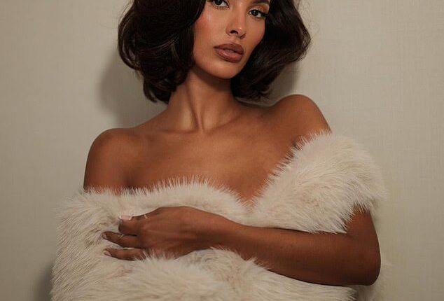 Maya Jama sent temperatures soaring as she ditched her glamorous BRITs dress and posed nude in just her fur stole on Saturday night
