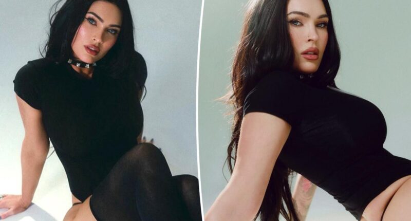 Megan Fox returns to Instagram in a corset shirt, garter and no pants