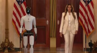 Melania Trump’s Moment With Robot Has Everyone Spotting The Same Strange Detail