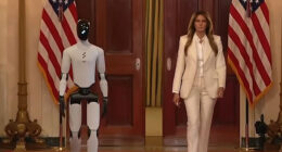 Melania Trump’s Moment With Robot Has Everyone Spotting The Same Strange Detail