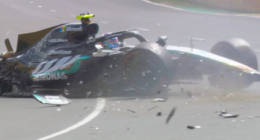 Mercedes teen Kimi Antonelli sustains violent F1 crash at Australian GP practice