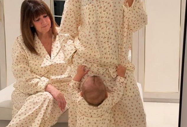 Michelle Keegan shared sweet snaps with her mum and baby  Palma as she brushed off recent drama amid claims her family were 'upset on her wedding day by comments from her in-laws'