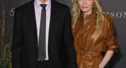 Michelle Pfeiffer made a rare public appearance with her husband, David E. Kelley, as they attended the New York premiere of The Madison on Monday