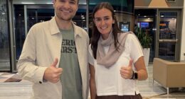 Alex Bruesewitz and Sarah Gaither after their successful journey