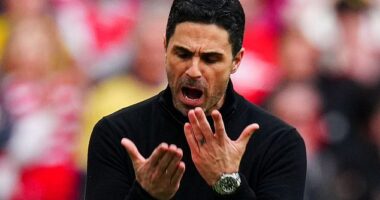 Mikel Arteta will be disappointed at his Arsenal side's display during the Carabao Cup final